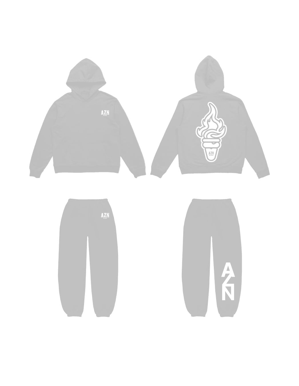 AZN GREY TRACKSUITE